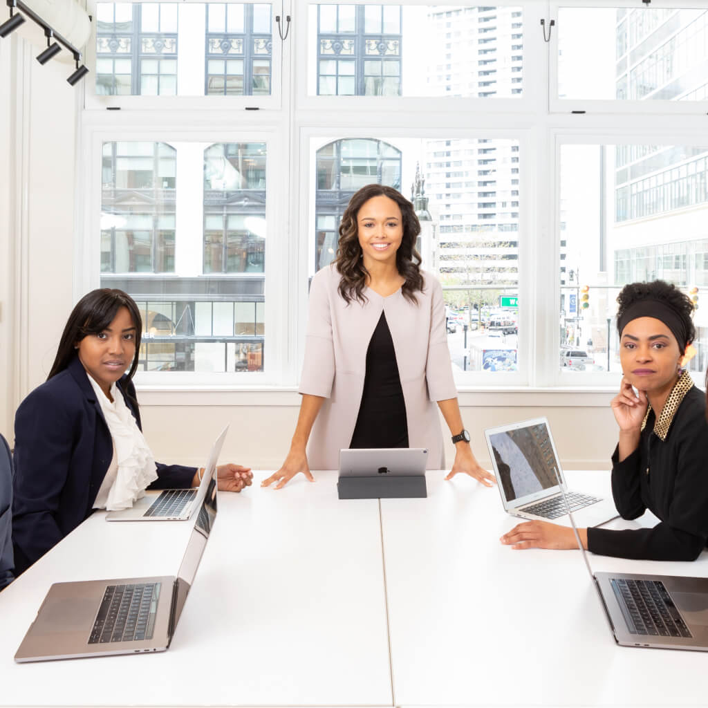 Women having a meeting